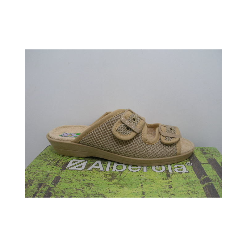 Chancla rejilla 2 tira hebilla ALBEROLA