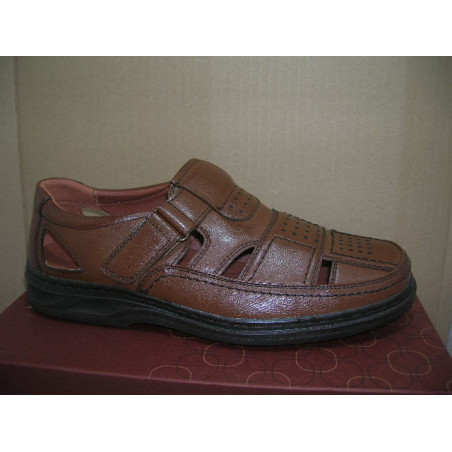 Sand hombre napa 1 velcro cerrada