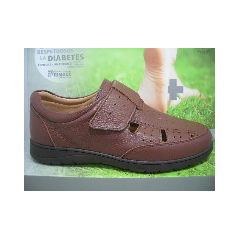 Sand hombre cerrada picada velcro ancho