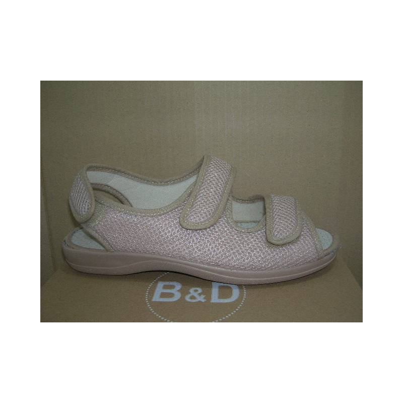 Zapatilla tira talon velcro pala y talon