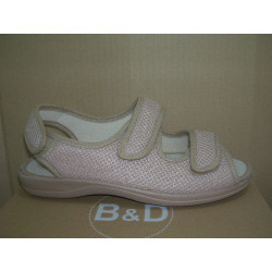 Zapatilla tira talon velcro pala y talon