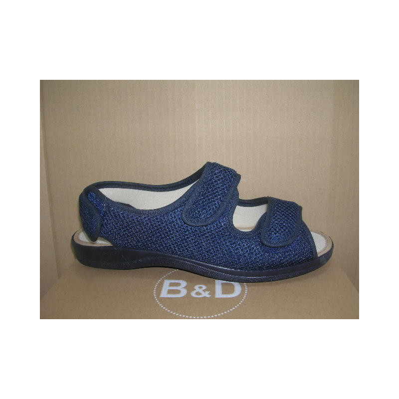 Zapatilla tira talon velcro pala y talon