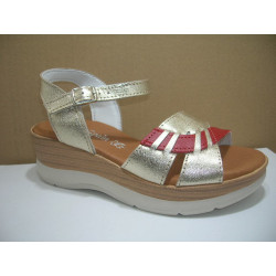 Sand mujer piel pala 1tira roja pala