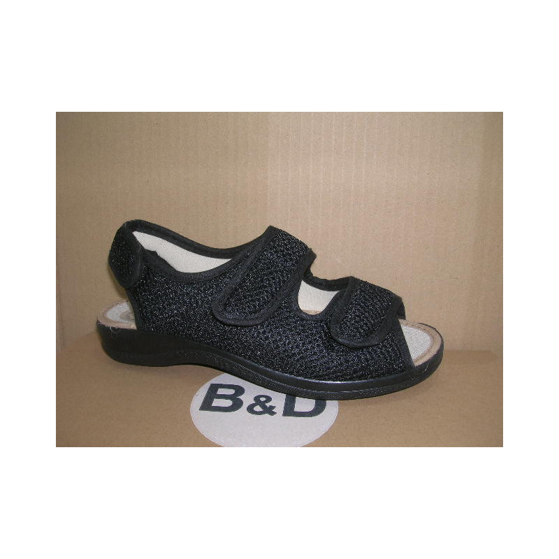 Zapatilla tira talon velcro pala y talon