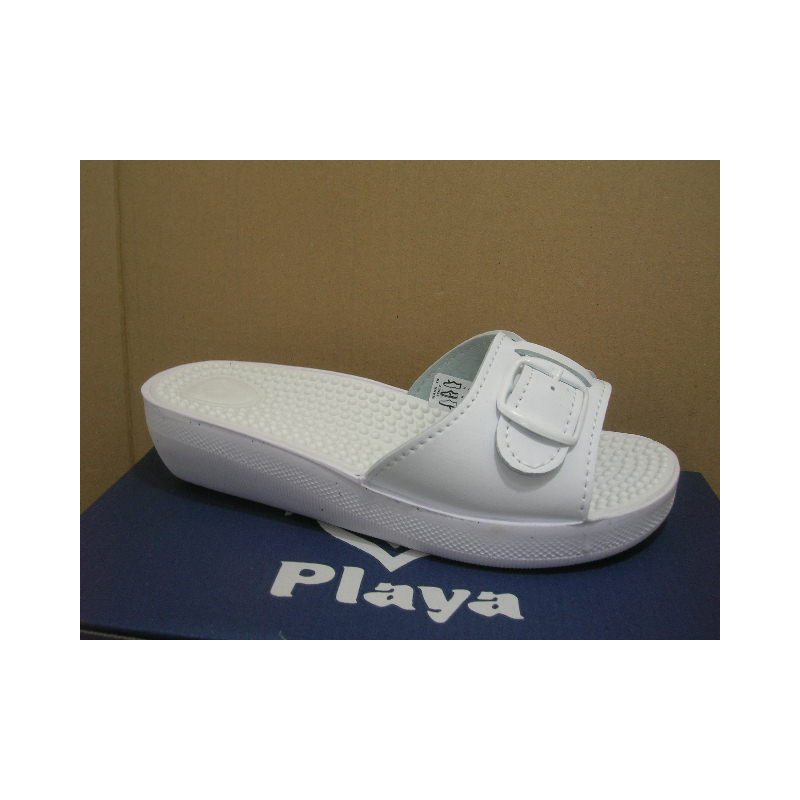 Chancla cuña planta pinchos hebilla plas
