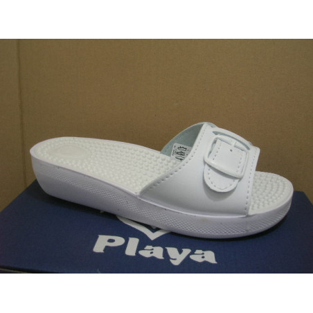 Chancla cuña planta pinchos hebilla plas