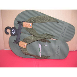 Chancla dedo tira lona Ohana