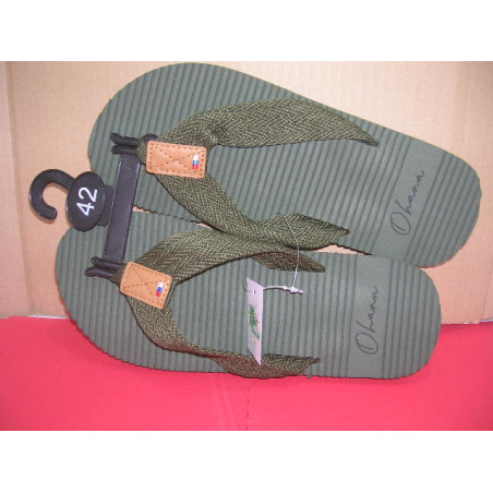 Chancla dedo tira lona Ohana