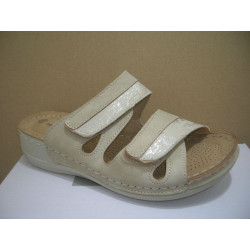 Chancla napa 2 velcros con Tecturas