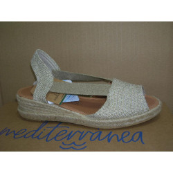 Ztilla yute cuña baja sandalia P descuvi