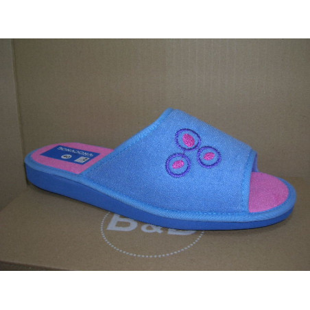 Chancla rizo 3 circulos lado bordados mi