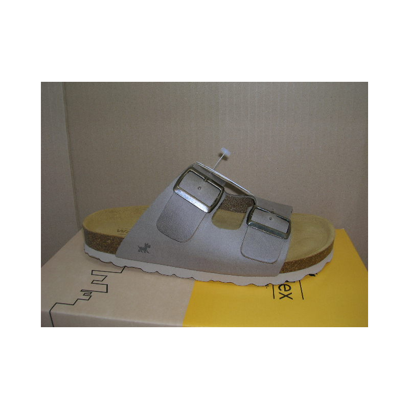 Chancla piel bio 2 hebillas Walkflex