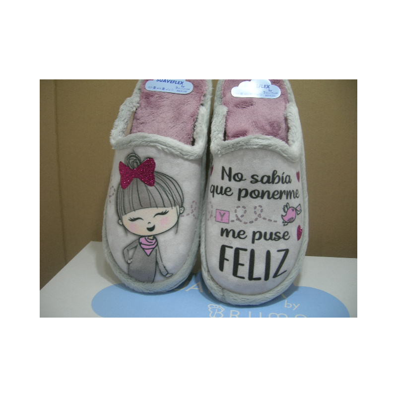 Chinela filo pelo muñeca no sabía que po