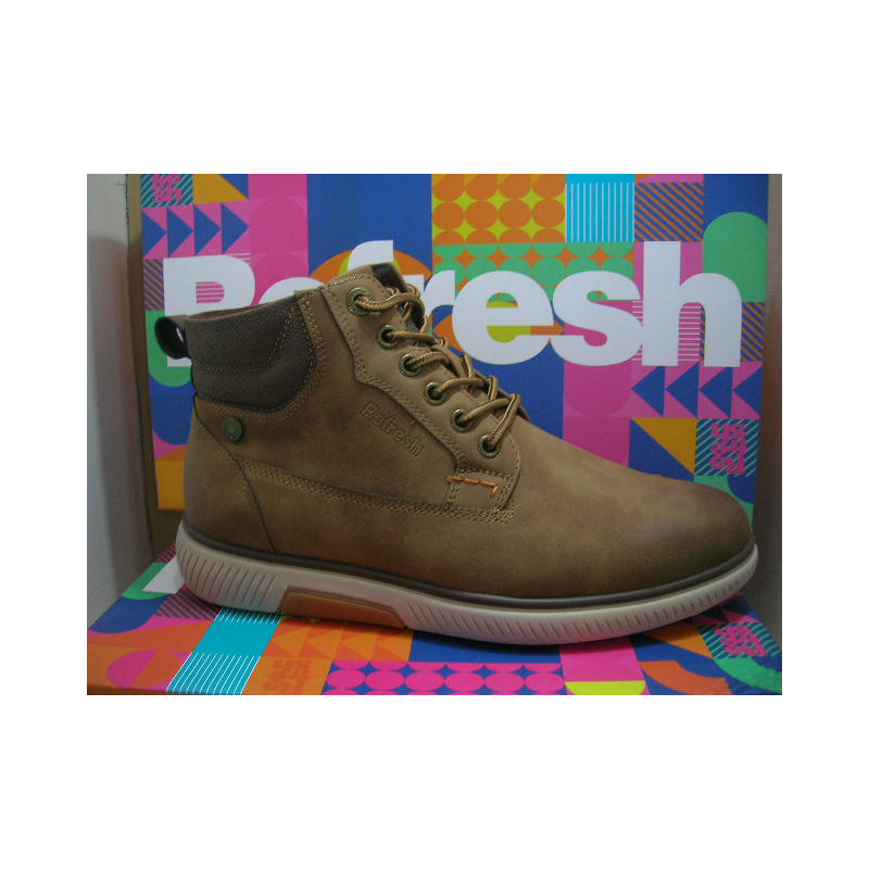 Bota hombre napa manchada Refres boton