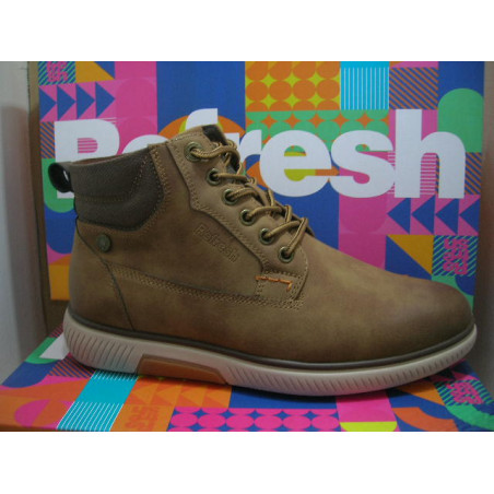 Bota hombre napa manchada Refres boton