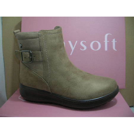 Botin  mujer S. antideslizante hebilla