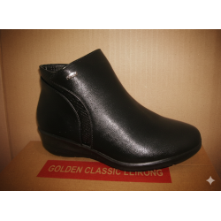 Botin sra cuña  cremallera lado grabado