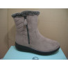 Bota media caña serraje crema F pelo Mys