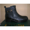 Botin plano hevilla oro  cremallera elat