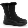 Bota mujer caña nylon F pelo costuras