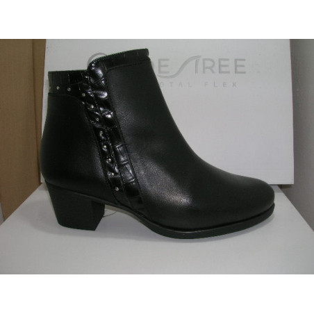 Botin piel Desiree caña remaches coco