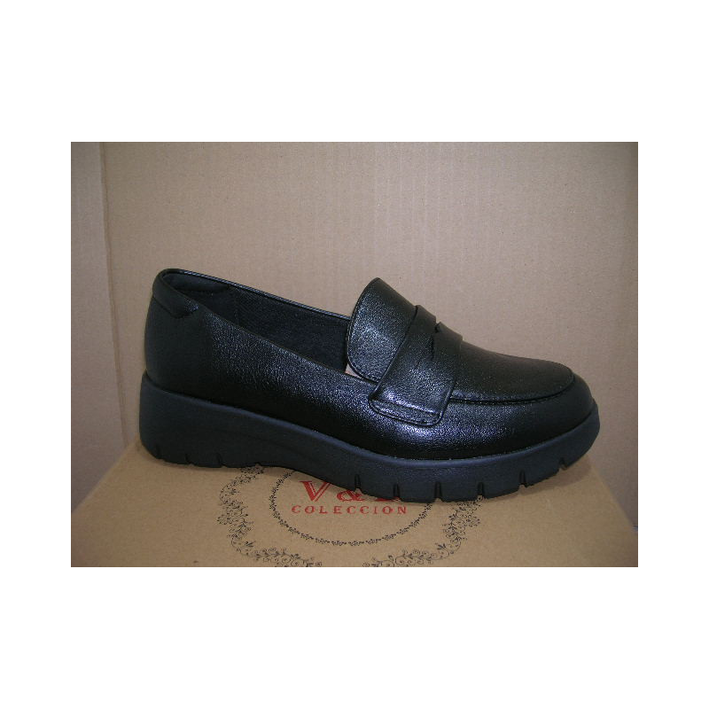 Mocasin mujer cuña antifaz