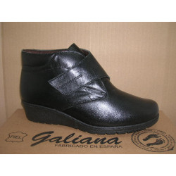 Botin piel napa cuña 1 velcro Galiana