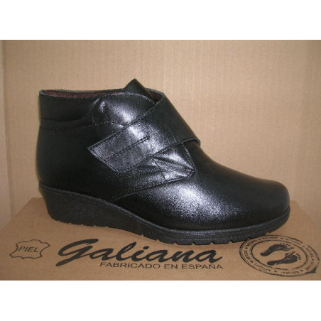 Botin piel napa cuña 1 velcro Galiana