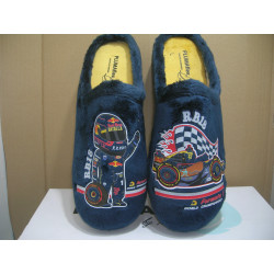 Chinela hombre coche y piloto F1