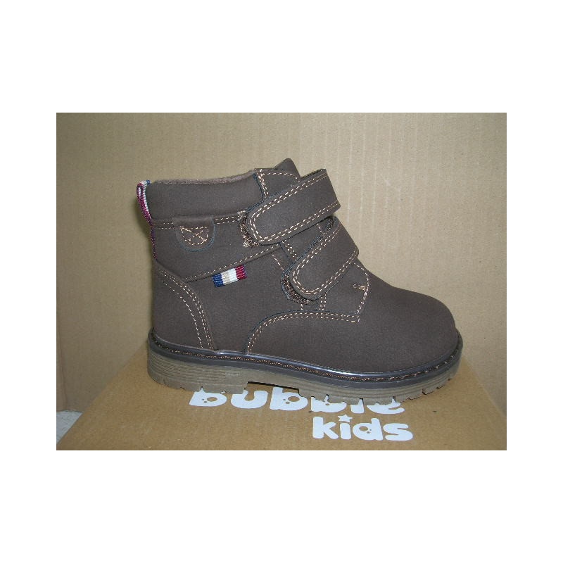 Bota niño nobuck 2 velcros P goma