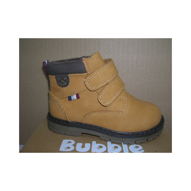 Bota niño nobuck 2 velcros P goma